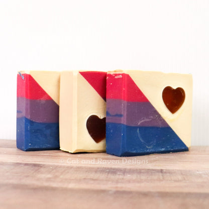 Big Bi Energy (bisexual pride flag) soap