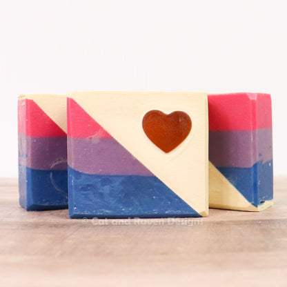 Big Bi Energy (bisexual pride flag) soap