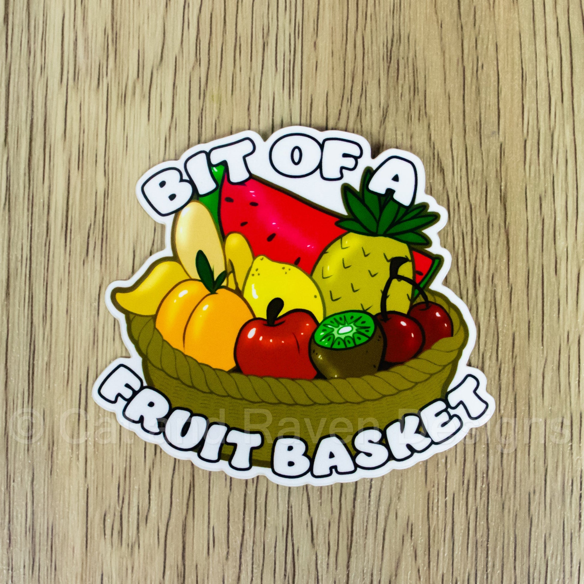 Bit of a Fruit Basket vinyl sticker