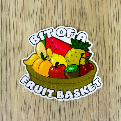 Bit of a Fruit Basket vinyl sticker