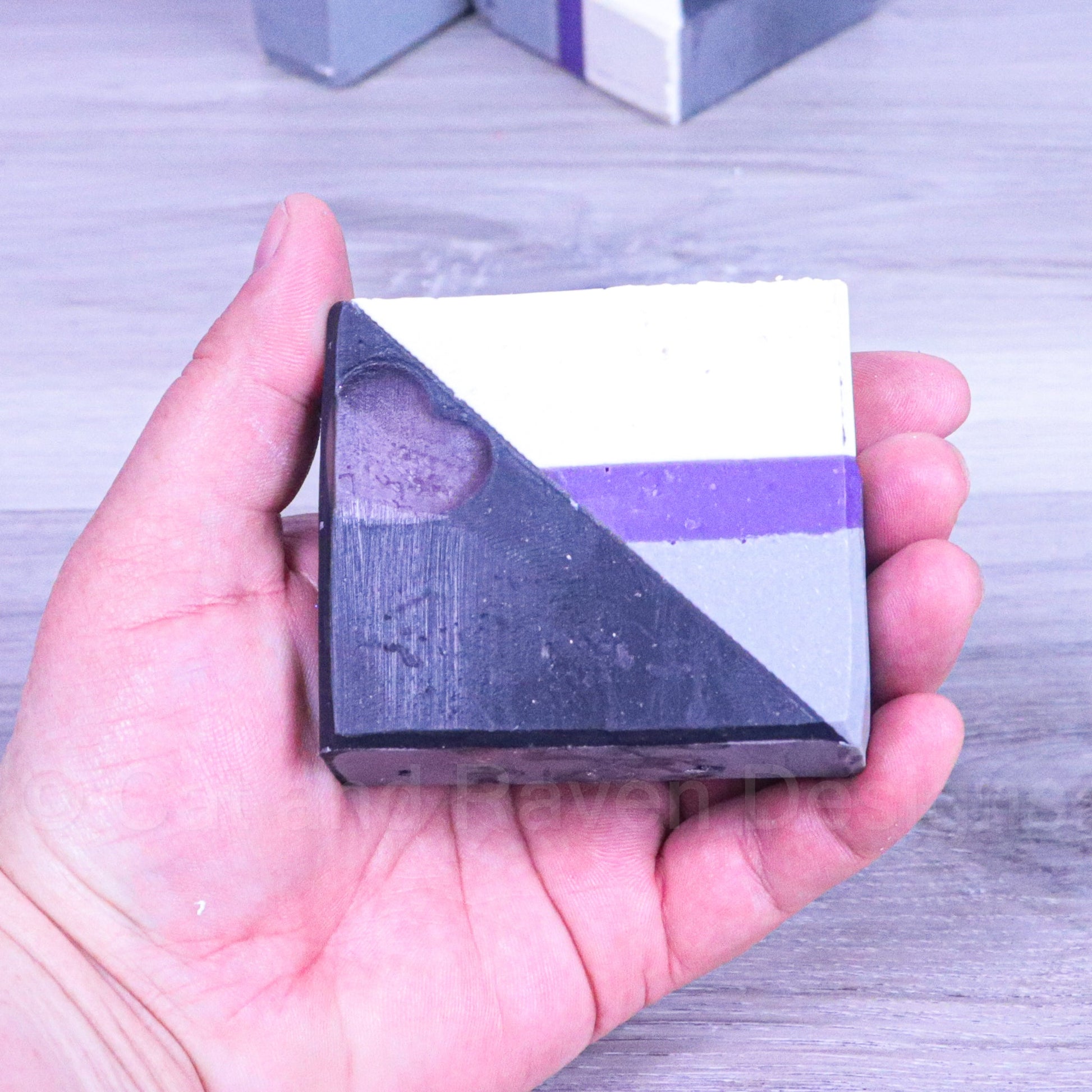 Demi-Deity (demisexual pride flag) soap