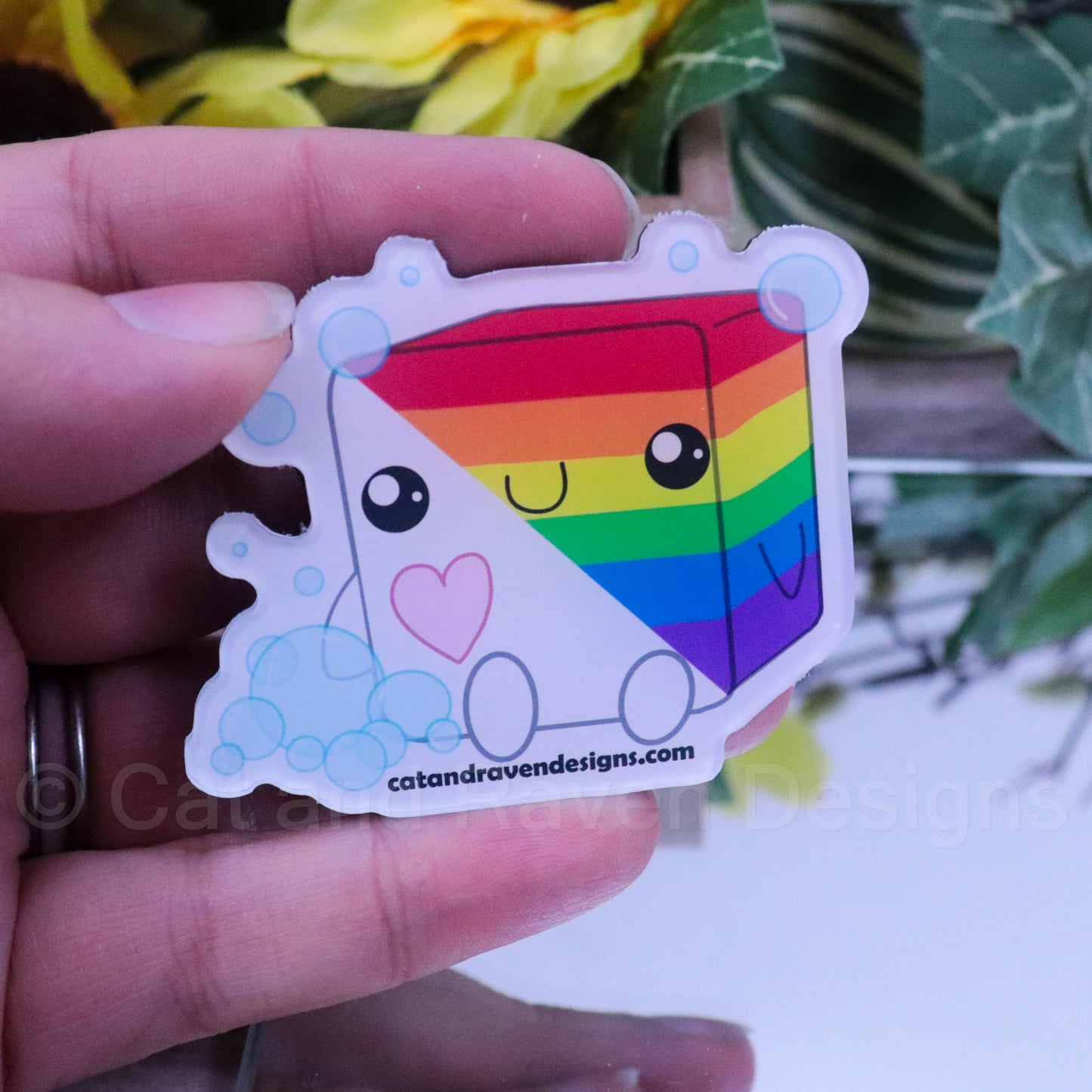 Soapy Buddy LGBTQ+ Pride Flag magnet