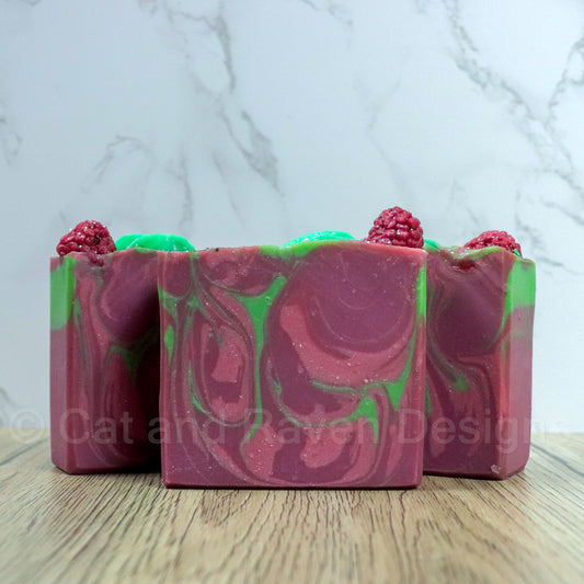 Raspberry Sparkle soap