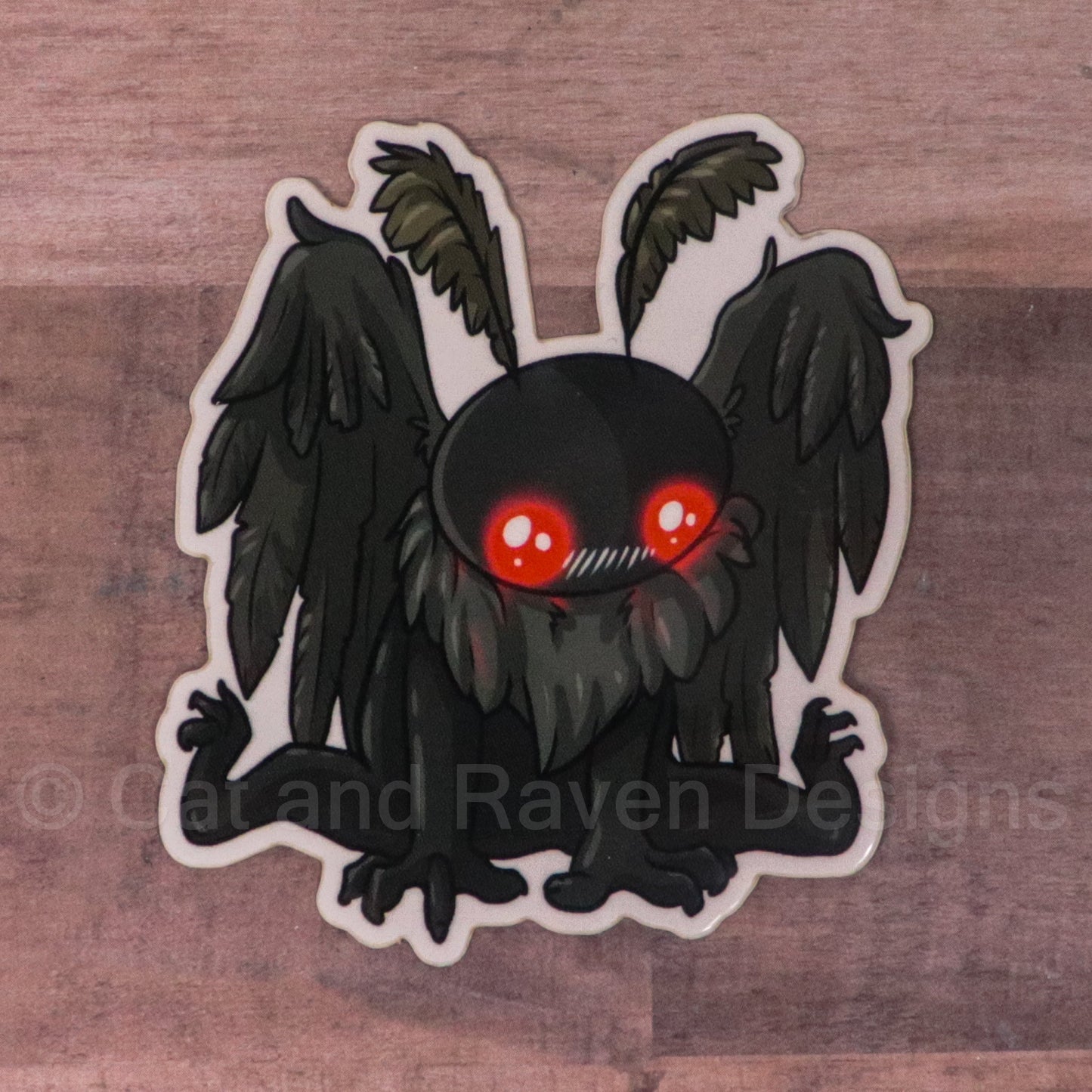 Mothman Cryptid cuties vinyl stickers