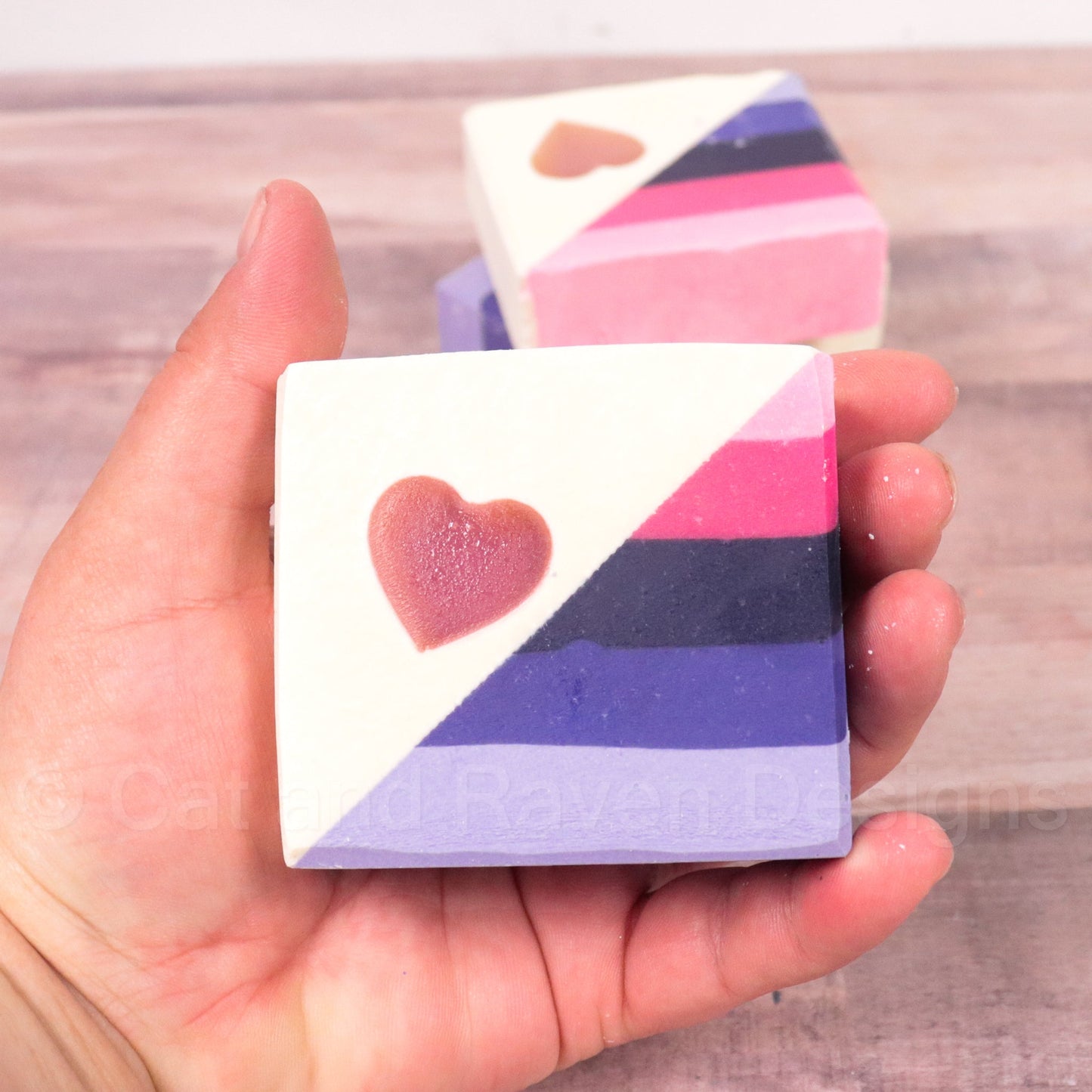 Omni nom-nom (omnisexual pride flag) soap