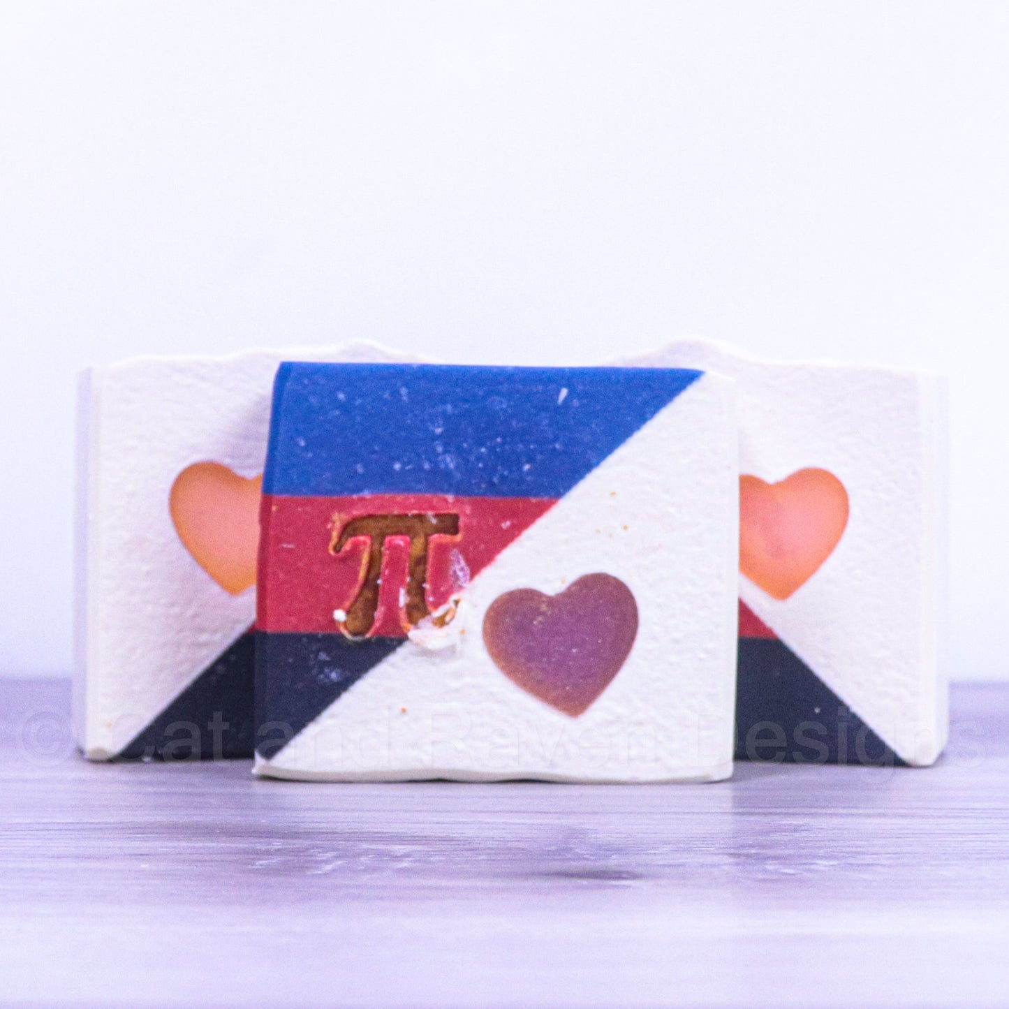 Polyglamorous (polyamory pride flag) soap