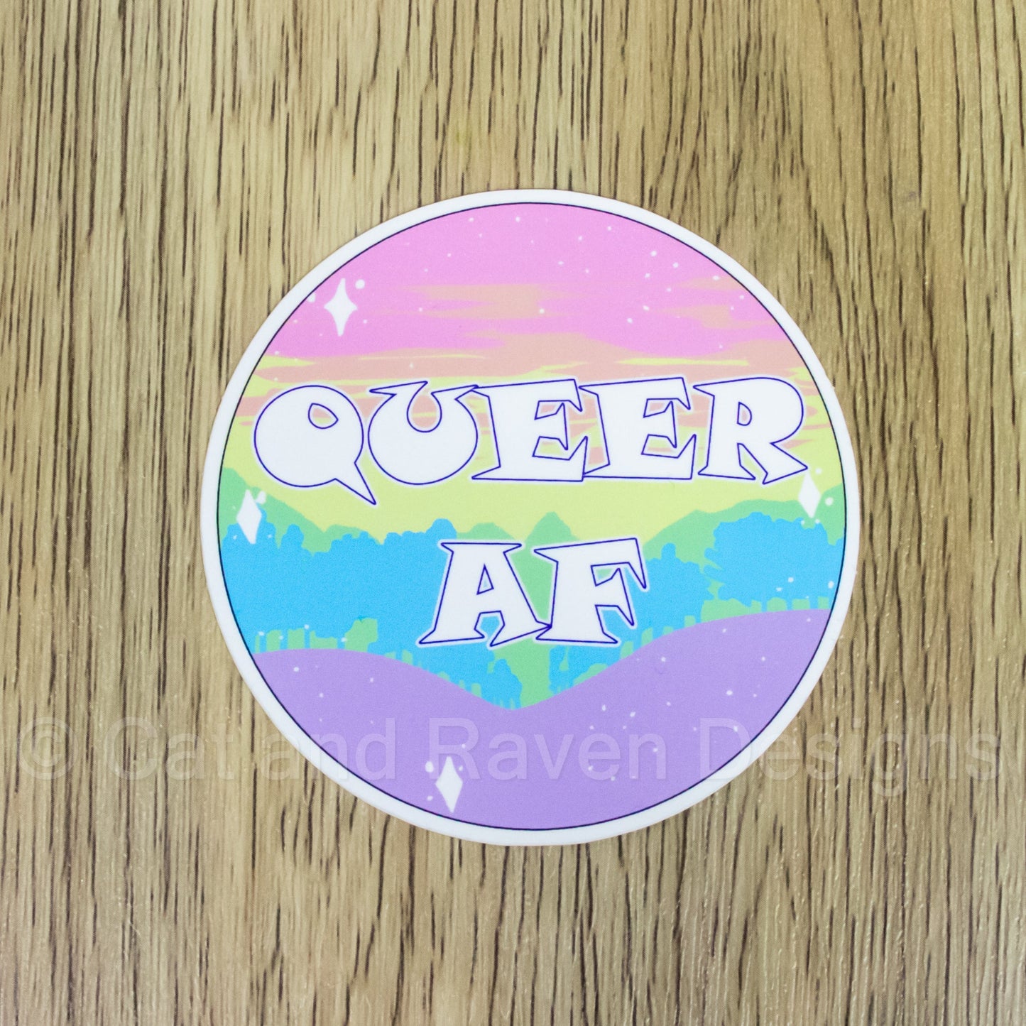 Queer AF vinyl sticker