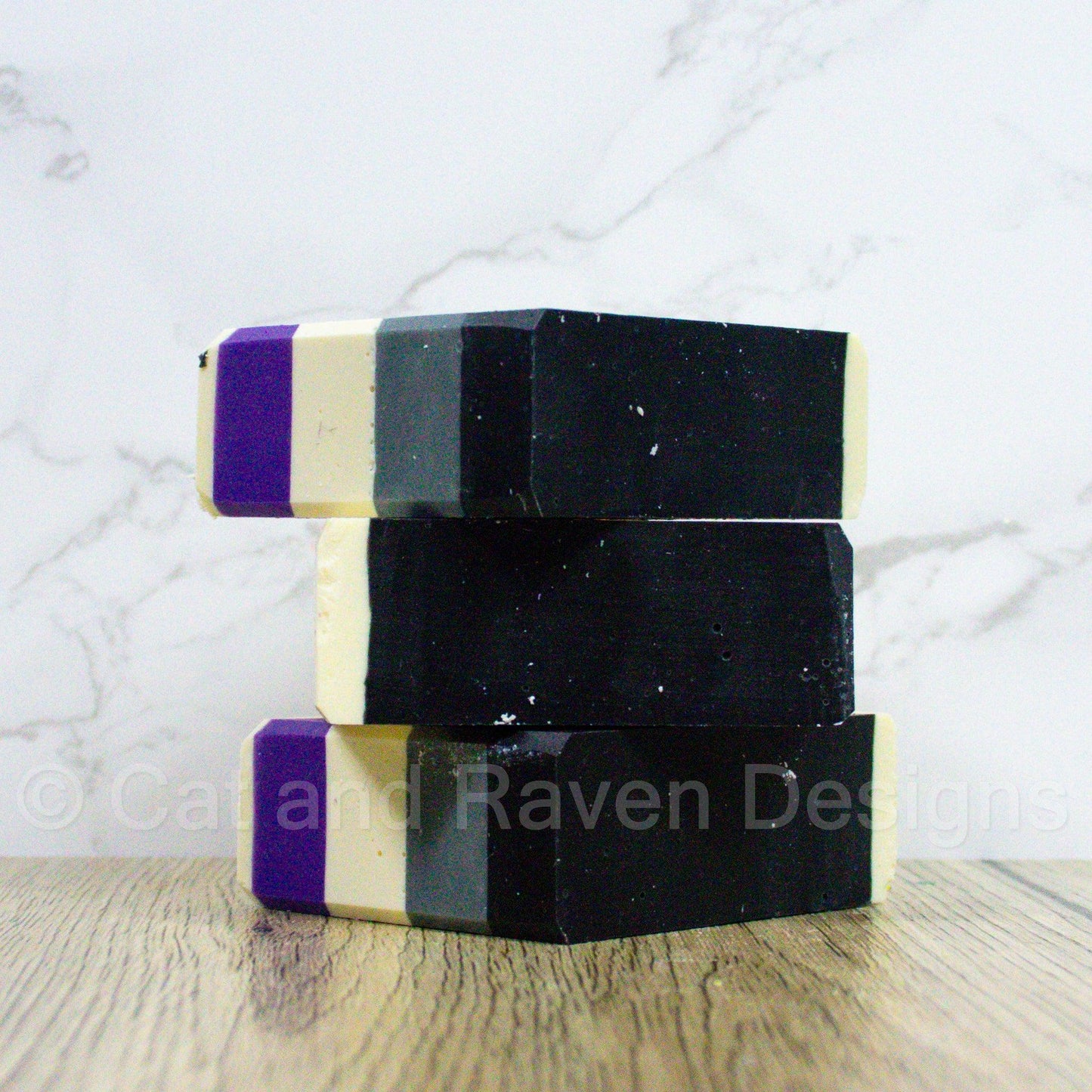 Rather Eat Cake (asexual pride flag) soap