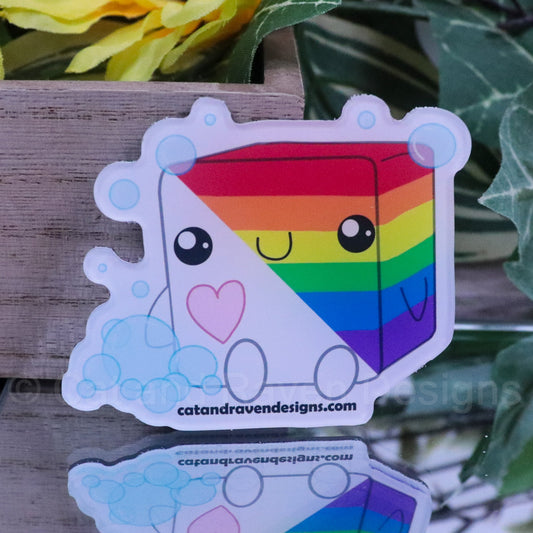 Soapy Buddy LGBTQ+ Pride Flag magnet