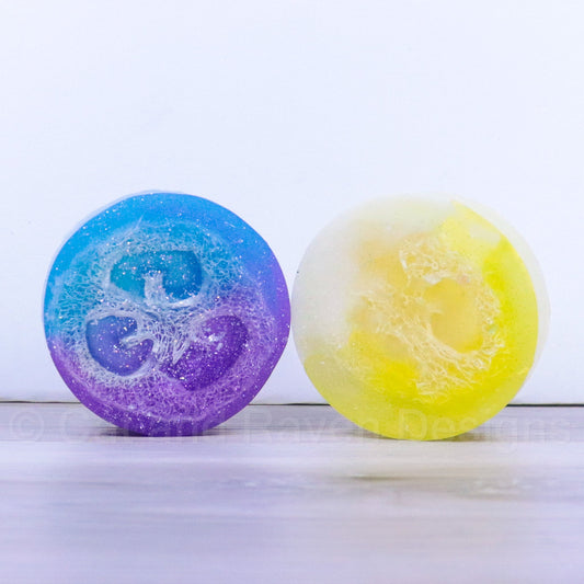 Starry Scrubs loofah sponge soap