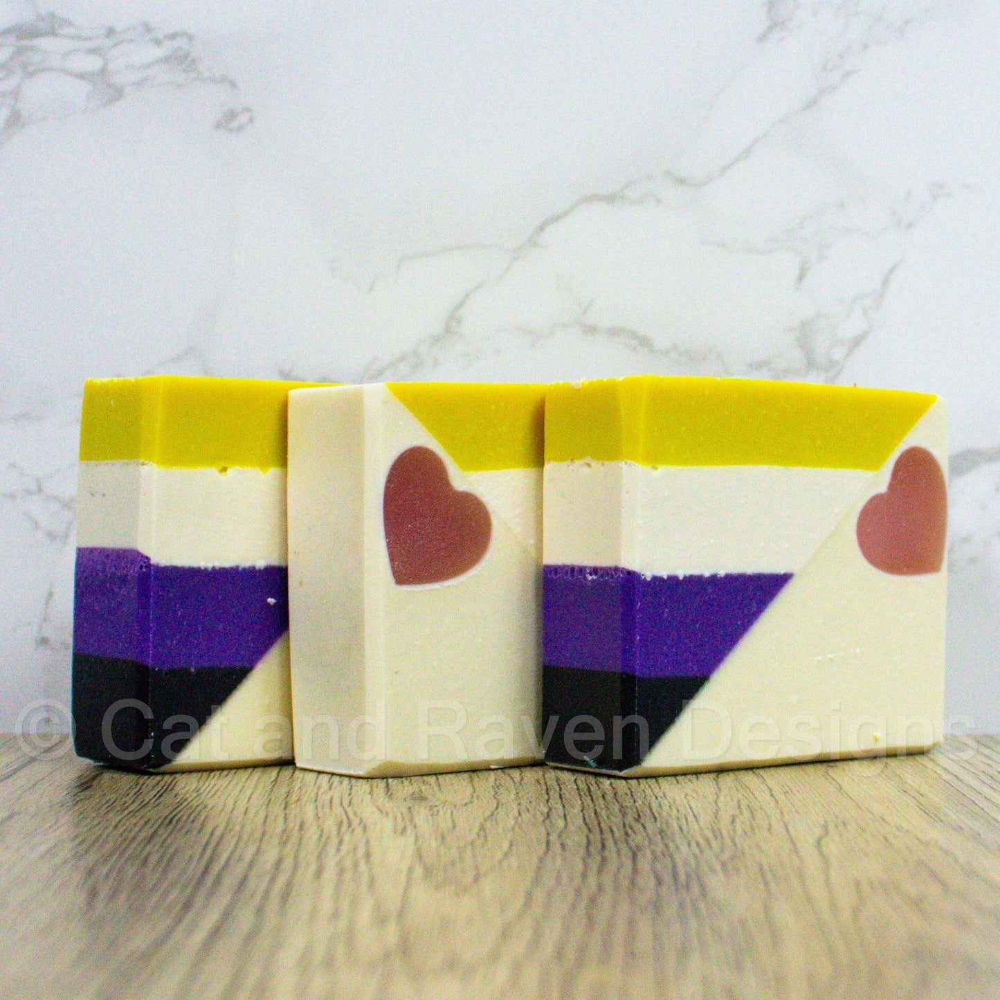 Theydies and Gentlethem (nonbinary pride flag) soap