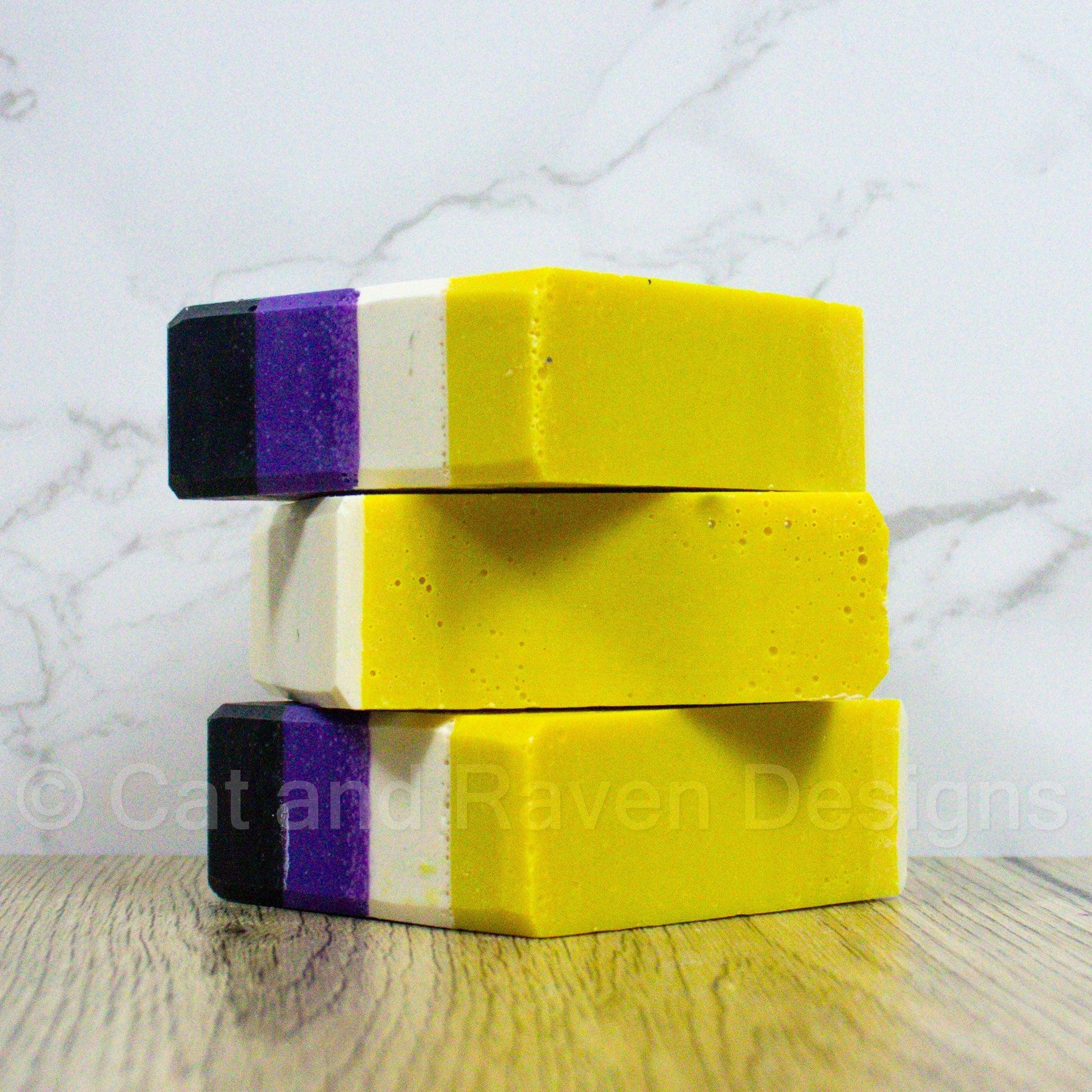 Theydies and Gentlethem (nonbinary pride flag) soap