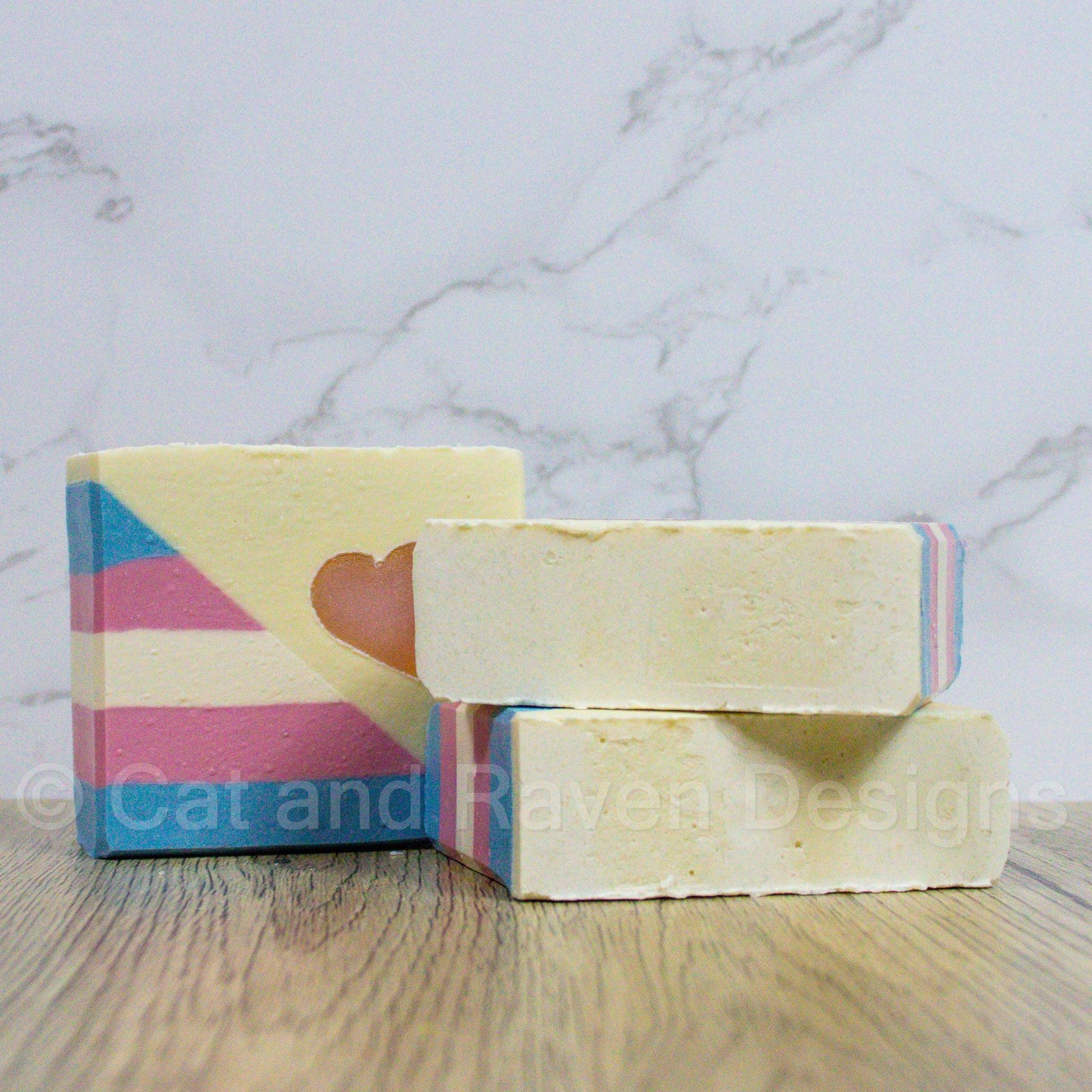 This Is Me (transgender pride flag) soap