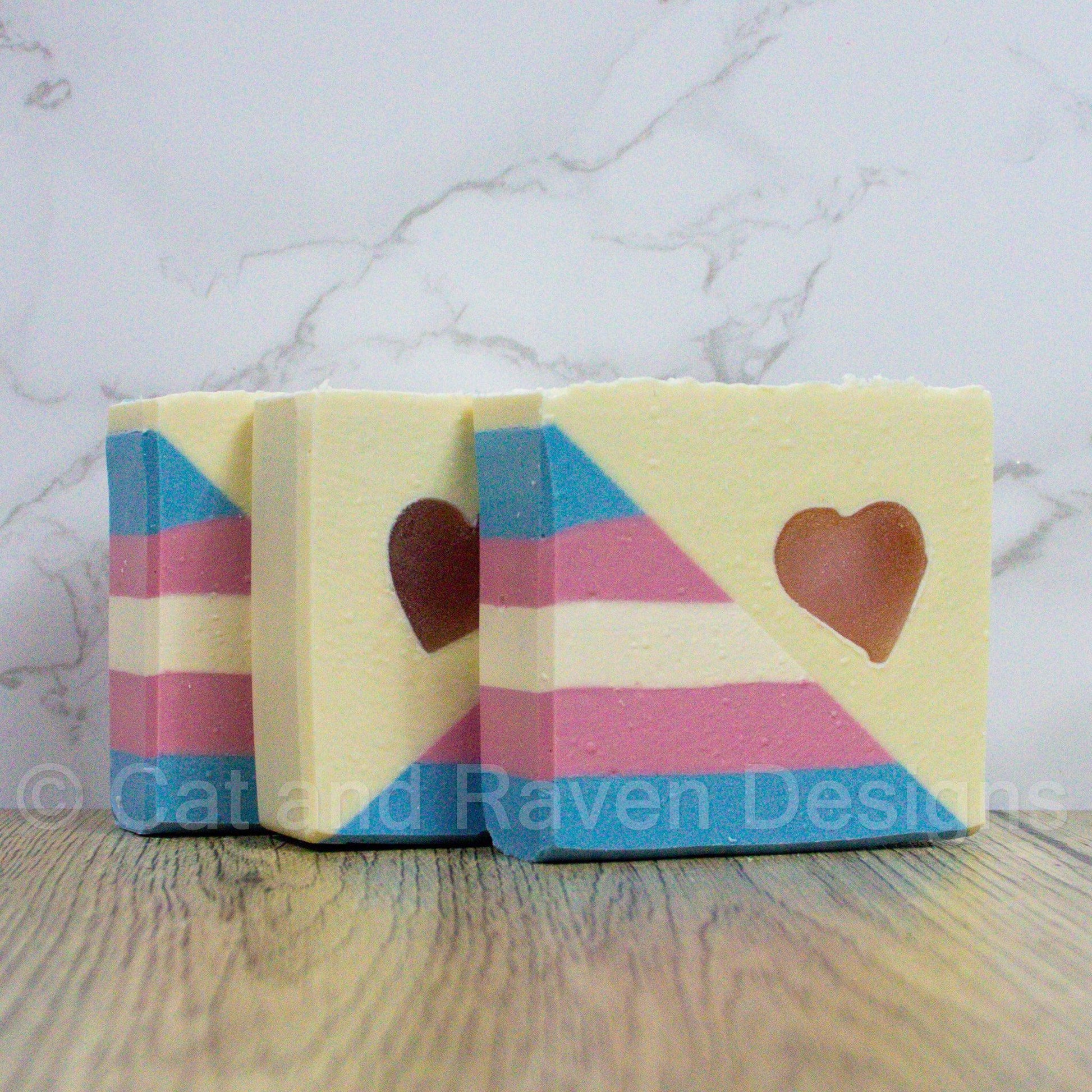 This Is Me (transgender pride flag) soap