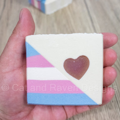 This Is Me (transgender pride flag) soap