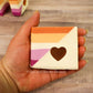 Uhaulin (lesbian pride flag) soap