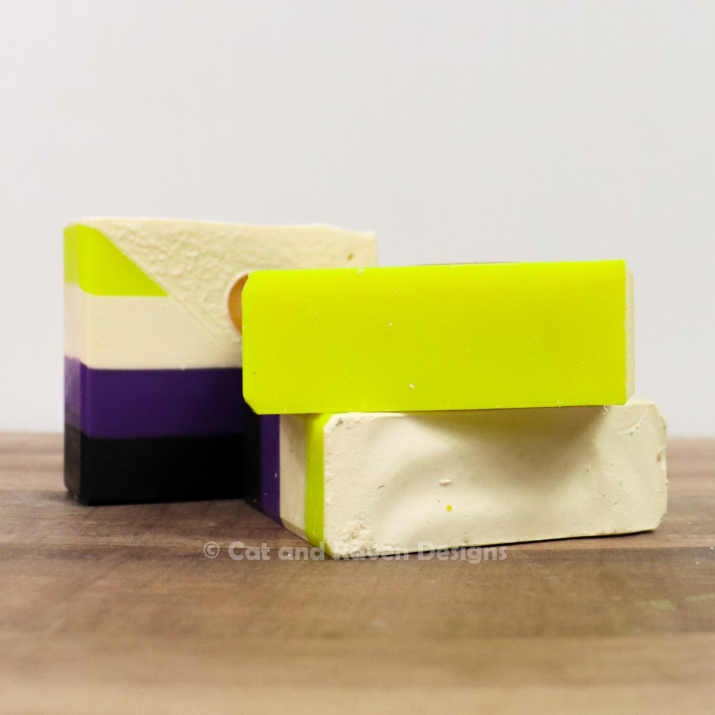 Theydies and Gentlethem (nonbinary pride flag) soap