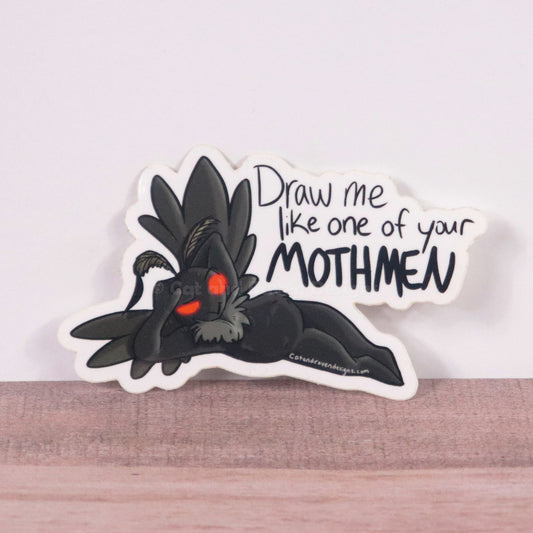 Sexy Mothman vinyl sticker