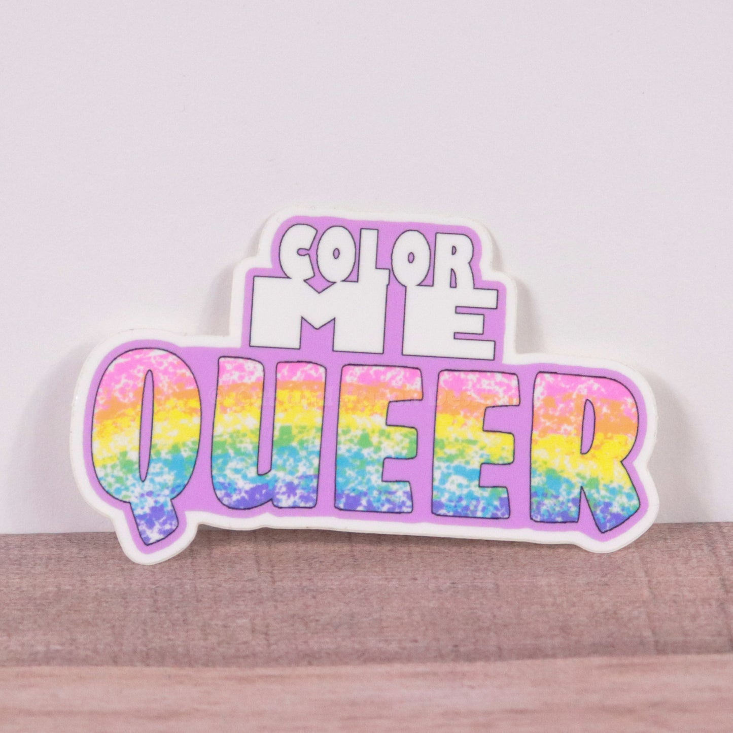 Color Me Queer vinyl sticker